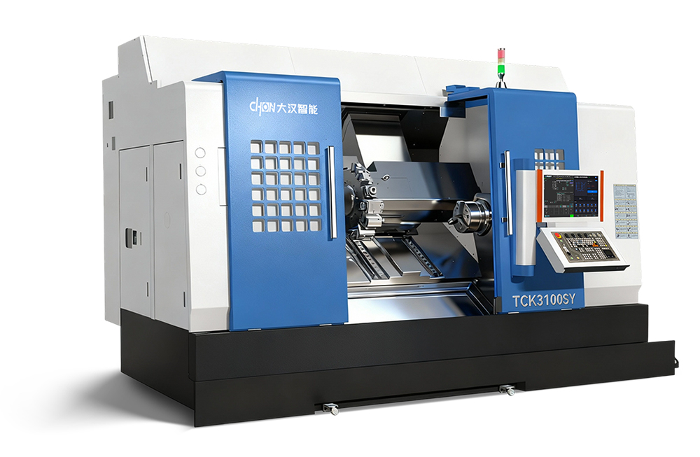 一台顶多台！山东大汉 TCK3100SY 大型双主轴车铣复合