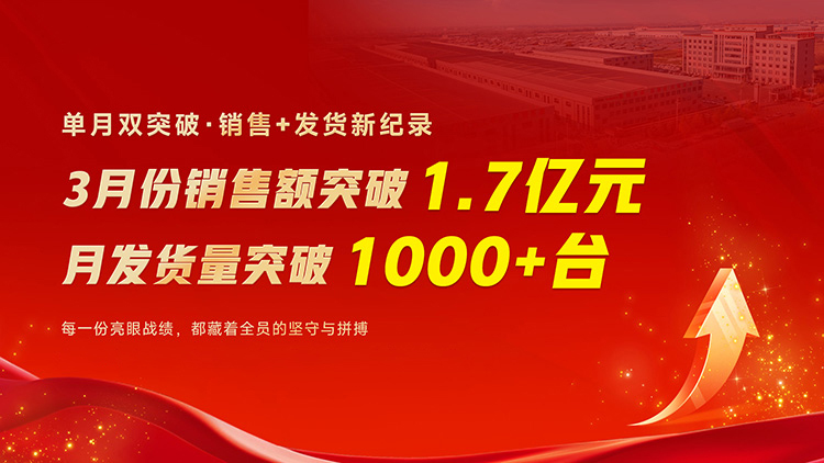 实力领跑！山东大汉智能 3 月再创佳绩 单月销售额破 1.7 亿 出货超 1000 台